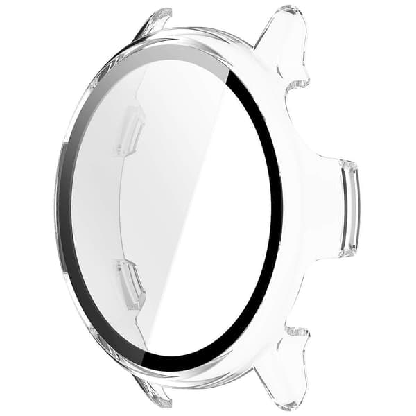 Garmin Vivoactive 6 -kova PC-kotelo, täysi kellon suojus karkaistulla lasikalvolla Multicolor Transparent