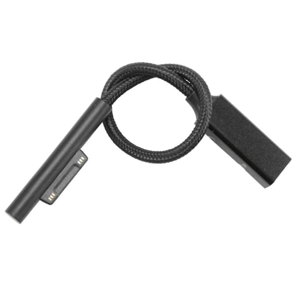 Nylonflettet USB-C-ladekabel for Surface Connect for Surface Pro7 Go2 Pro6 5/4/3 Surface Laptop Book[ht] Black