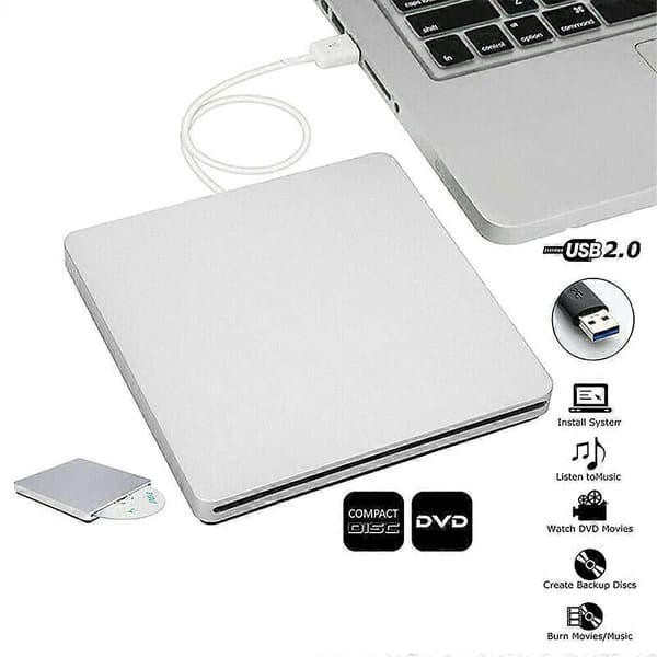 USB Ekstern Slot DVD CD RW Drev Brænder Superdrive til Apple Macbook Pro iMAC