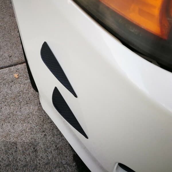 Universal Carbonfiber Mønster Forlygte Spoiler Finner Canards Splitters Karosseri Diffuser