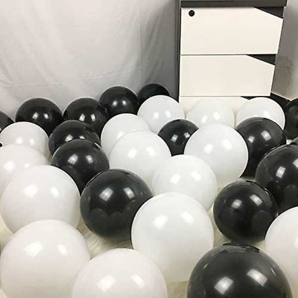 100 ballonger dekorasjon svart