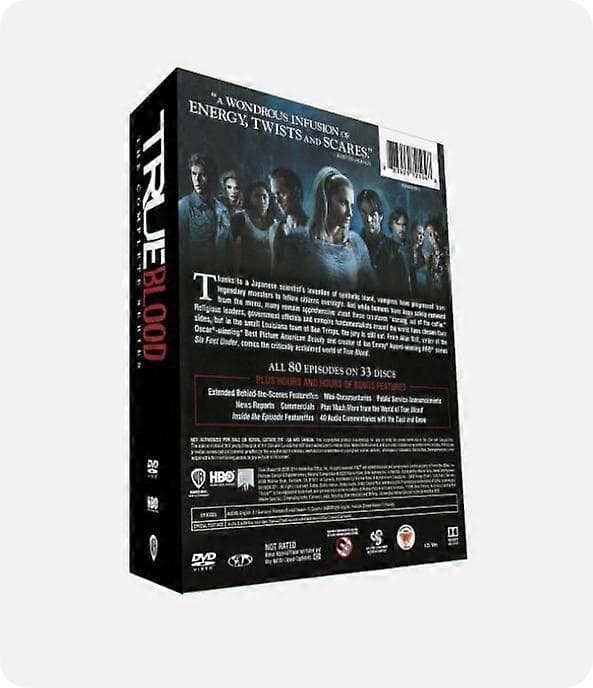 True Blood Sæson 1-7 Komplet Serie 33-Disc DVD engelsk version