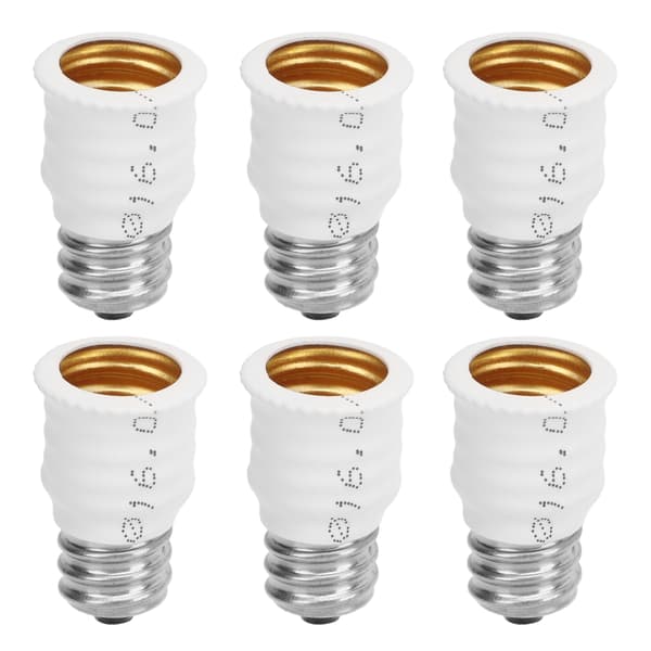 E12 till E14 Adapter E14 till E12 Glödlampa Konverterare för Garage Sovrum Vardagsrum Kök Korridor Vit