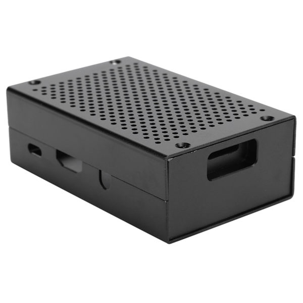 Aluminiumlegeringskabinet Mesh Shell Vent Overflade Sort Bundkortbeskyttelse til Raspberry Pi