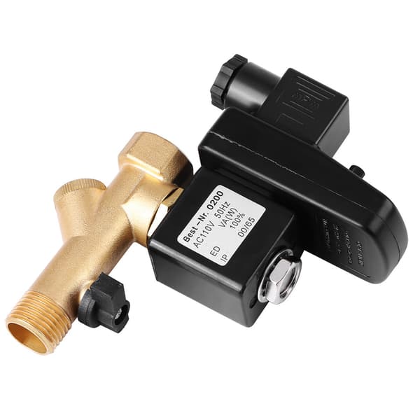Automatisk elektronisk timer afløbsventil luftkompressor kondensat G1/2 DN15 AC110V