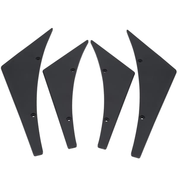 4 stk. Bil Forlygte Spoiler Splitter Fin Canards Karosseri Spoiler Universal Sort