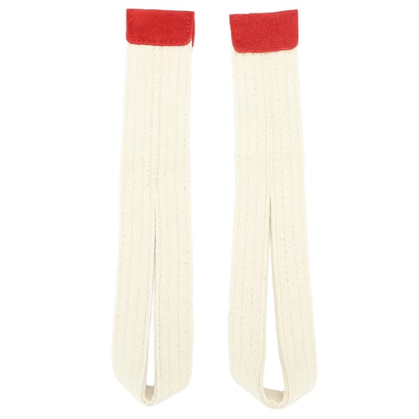 1 par løftestropper for håndledd, myk polyester, fast antiskli, treningsstudio, styrketrening, håndleddsrem, hvit