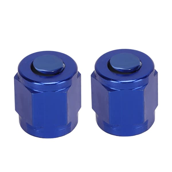 2PCS AN4 Bränsleledningsadapter Block Off Montering Läckagesäker Aluminiumlegering Flare Nut Slanglock