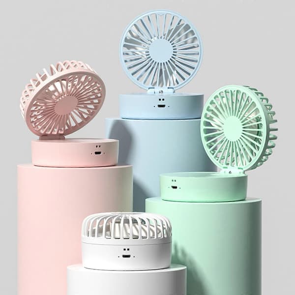 [HT]Miniblæser Sammenfoldelig Bærbar Vandforstøver Ventilator Bærbare Miniblæsere Vit