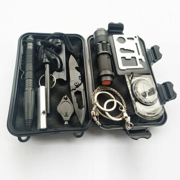 Emergency Survival Kit, Multifunctional Survival Survival and Rescue Kit Outdoor Multi-Tool Outdoor SOS First Aid Suppli