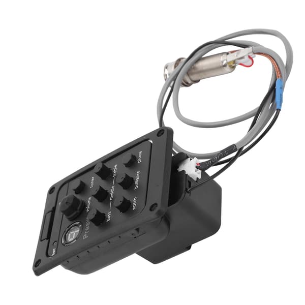 Guitar Tuner Equalizer Akustisk Piezo Pickup Tilbehør til Musikinstrumenter