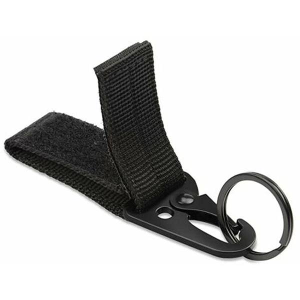 10 pakkauksen taktinen karabiini, reppu avaimenperällä, nylon retkeilyyn, retkeilyyn ja ulkoiluun.