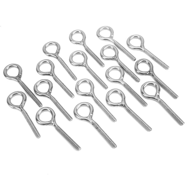 Rostfritt stål M4 Öglebult 20-pack Svetsad stängd ögleskruv