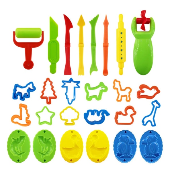 26. farve mudderværktøjsstøbeform sæt børns legetøjsform modellering A