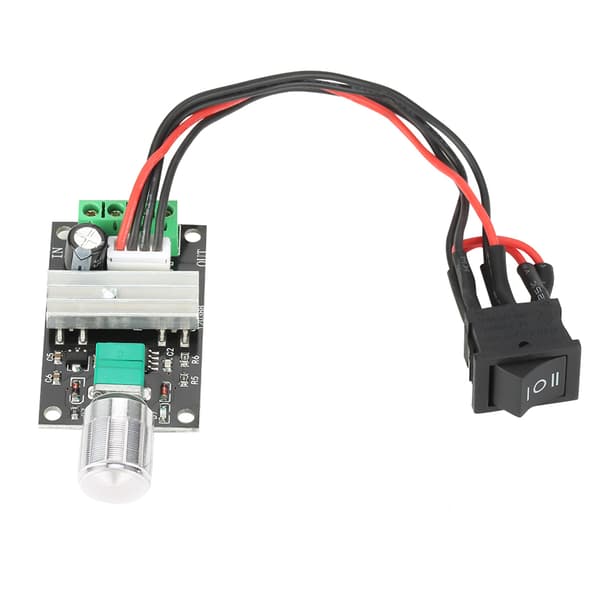 PWM DC Motor Hastighetskontroller 6V 12V 24V 3A Reversibel Bryterkontroll