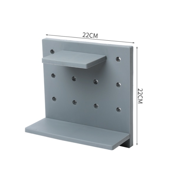 3 kpl Pegboard seinähylly , muovinen organizer, kotiin, keittiöön, kylpyhuoneeseen, toimistoon, (harmaa) ryhmäM