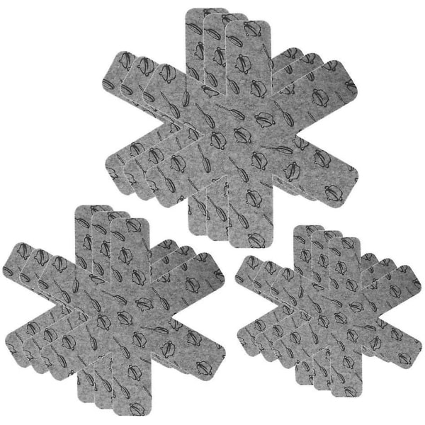 9stk non-woven gryteklut grå