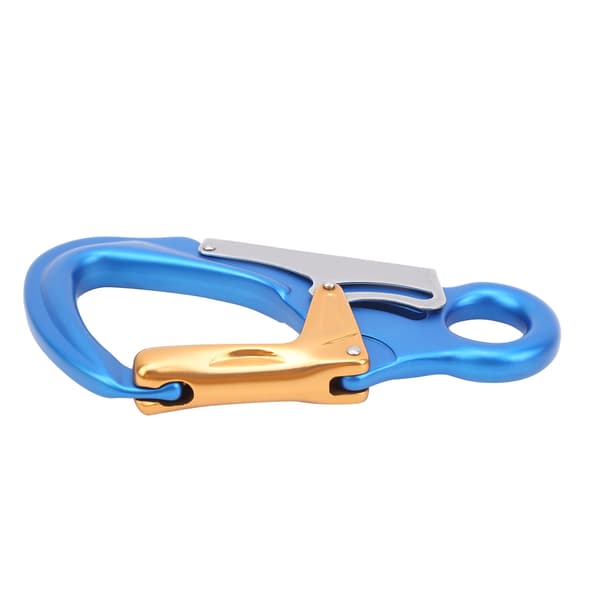 AutoLock D Låsande Snap Hook Clip Blå för Bergsklättring