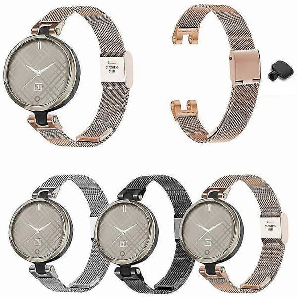 Til Garmin Lily Metal Urrem Milanese Mesh Håndledsrem Erstatning med Værktøj Multicolor Style A