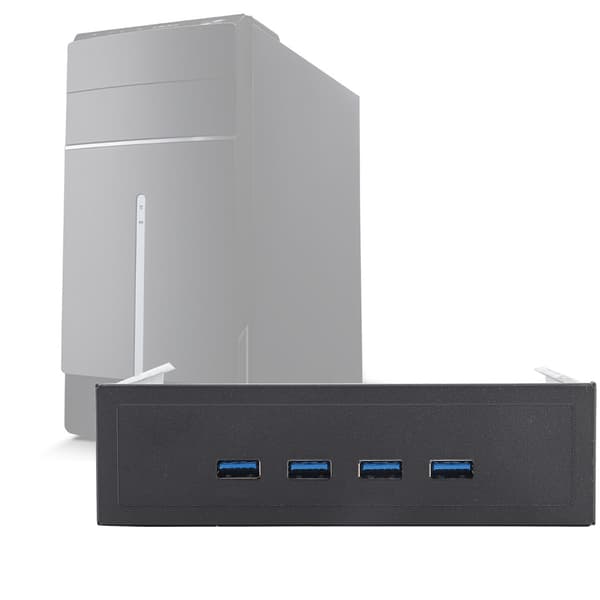 Højhastigheds 20Pin 4-Port USB 3.0 Hub Optisk Disk Drev Frontpanel