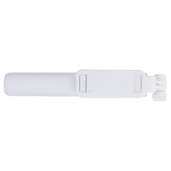 101 cm/39,8 tommer multifunksjonell stativ-selfiestang roterende Bluetooth-selfiestang for Android/iOS hvit