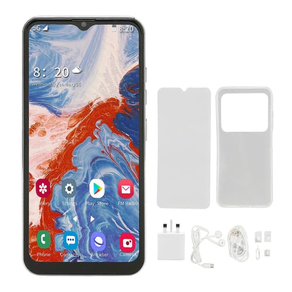 6,5\" Android 12 Smartphone - 5G, 6GB RAM, 256GB Lagring, 16MP Kamera, 4000mAh Batteri