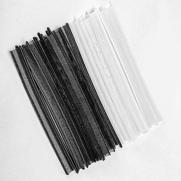 Mini merkelappfestemidler, 9000 stk 0,5 cm klesmerkelappfester, egnet for alle mini-pin-merkelapper Black white