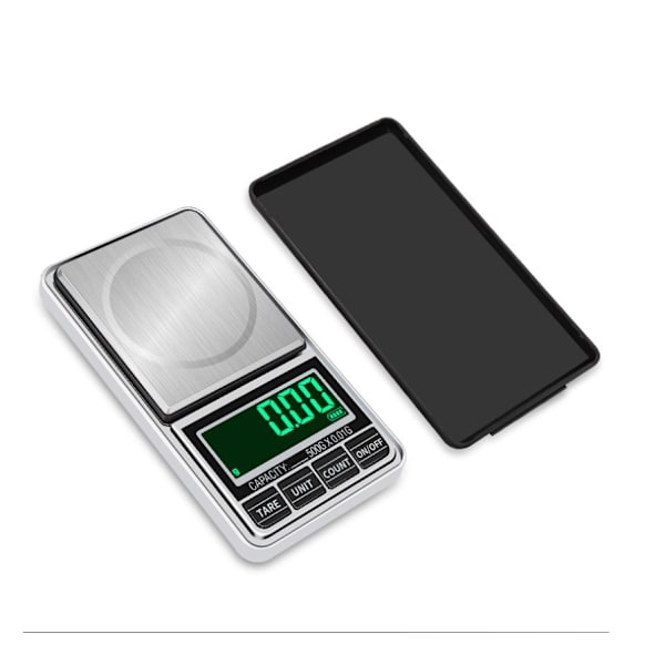 Electronic Scale Mini Portable USB Plug-in Smycken Scale 0,01g Noggrannhet (500g/0,01g + USB -kabel)