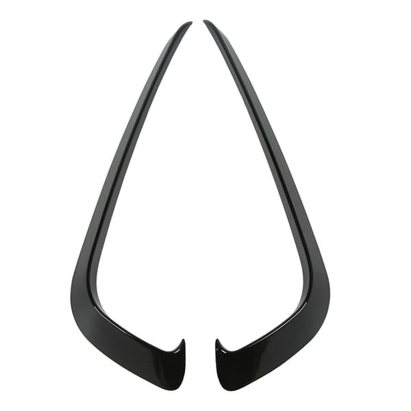 2 st Främre Stötfångare Dimljus Ram Skydd Glans Svart Trim Spoiler Diffuser för B7 Sedan Variant 2011-2015