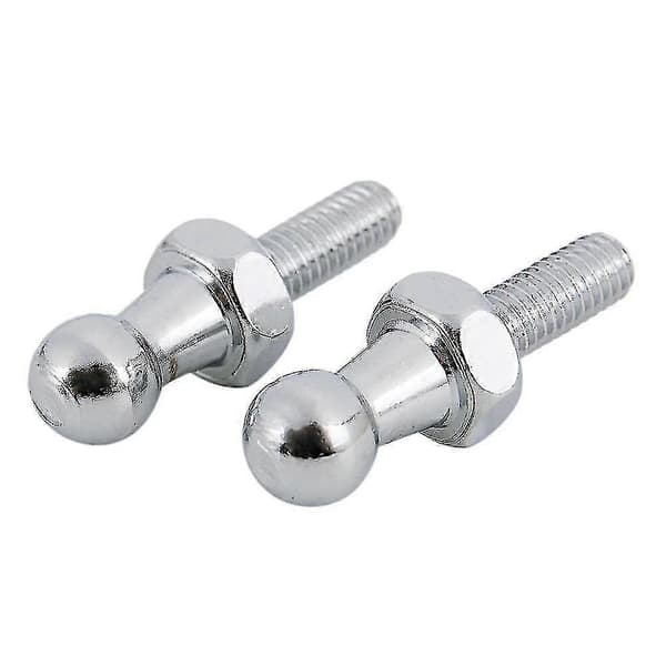 2x 10mm kuglestudsbolt M6 til gasfjederstivere kugleende bolt motorhjelm Std - S
