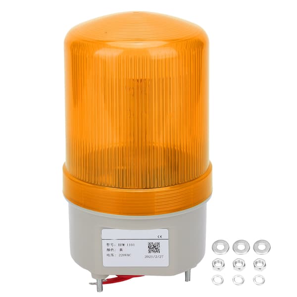 Gul LED Blinkende Nødlys 220VAC BEM-1101