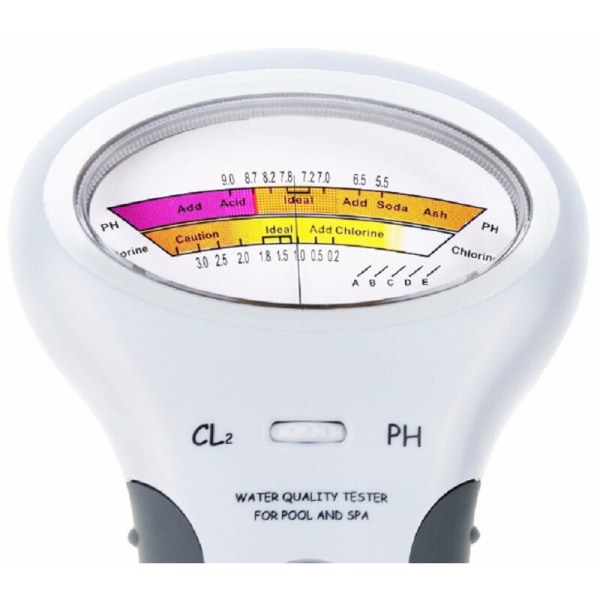 2 i 1 Ph klor tester PC-102 Ph tester klor vannkvalitet testmåler for Cl2 svømmebasseng akvarium