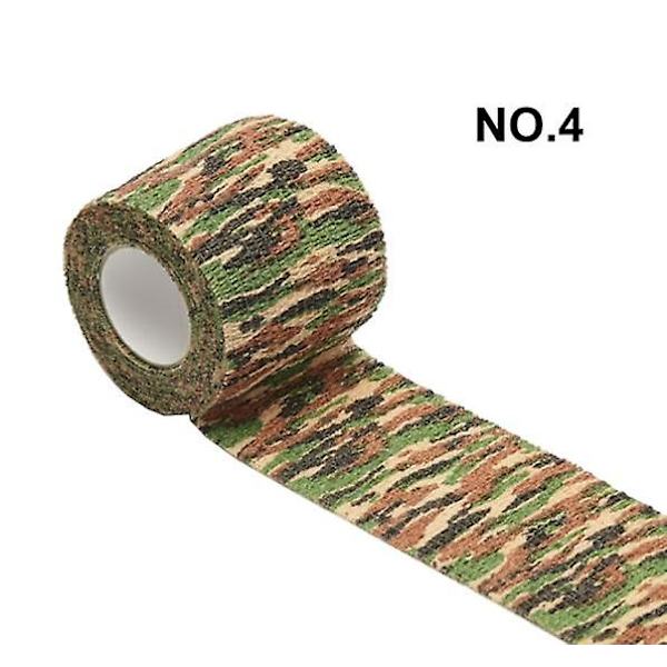 utomhus kamouflagebandage (NO.4 kamouflagetäthet 2,5 cm * 4,5 m 10 st),