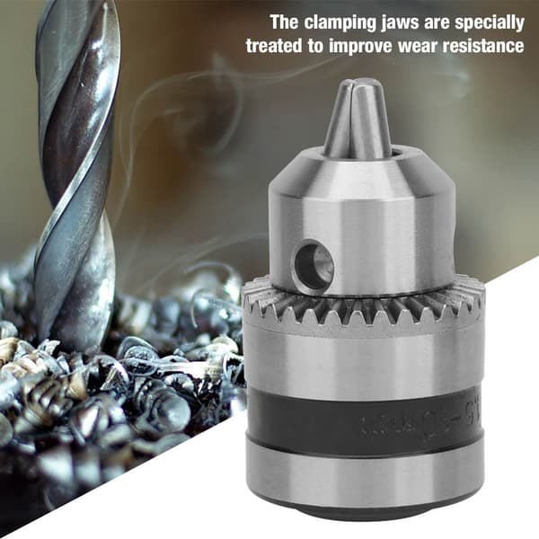 B12 Nøkkelfri Drill Chuck Adapter Freseverktøy Sett 1.5-10mm