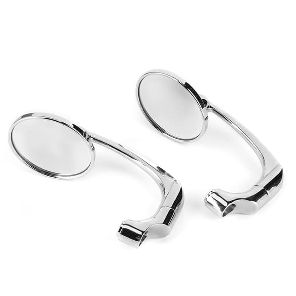 Runda Backspeglar Galvaniserad Styrsidospegel 8mm 10mm Gängad Motorcykelmodifiering