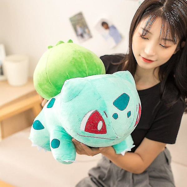 Stor storlek Bulbasaur fylld leksak Söt tomte plysch Kawaii docka presenter för barn Jul baby present - gose- och plyschdjur 30cm