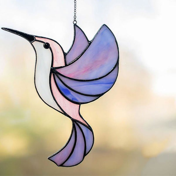 Hummingbird Sun Catcher riipus akryyli Purple