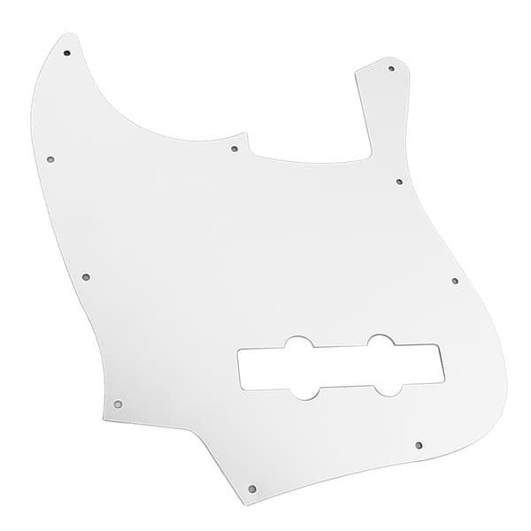 Jazz Bass Gitarr Plektrumskydd Front Repskydd Aluminiumlegering Silver