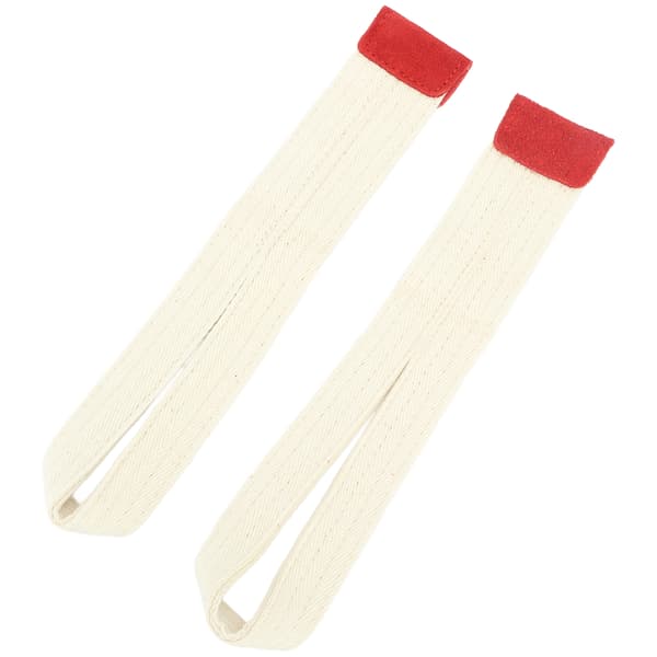 1 par løftestropper for håndledd, myk polyester, fast antiskli, treningsstudio, styrketrening, håndleddsrem, hvit