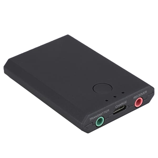 2i1 TX7 Sort Bluetooth Transmitter og Receiver 3.5mm Audio Musik Adapter til TV Bil