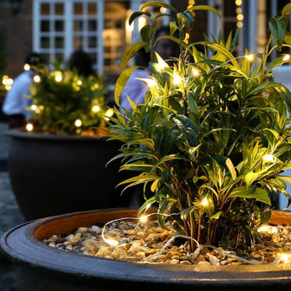 10M / 32.8Ft 100Led Batterilåda String Lights 8 Mode ljuseffekt med fjärrkontroll Ip44 Vattentät Unik Packing War
