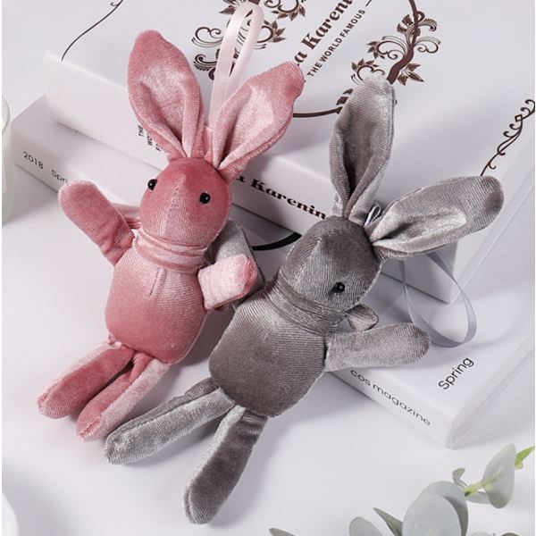 Wishing Rabbit Doll avaimenperä riipus lahjarasia tarvikkeet Grey