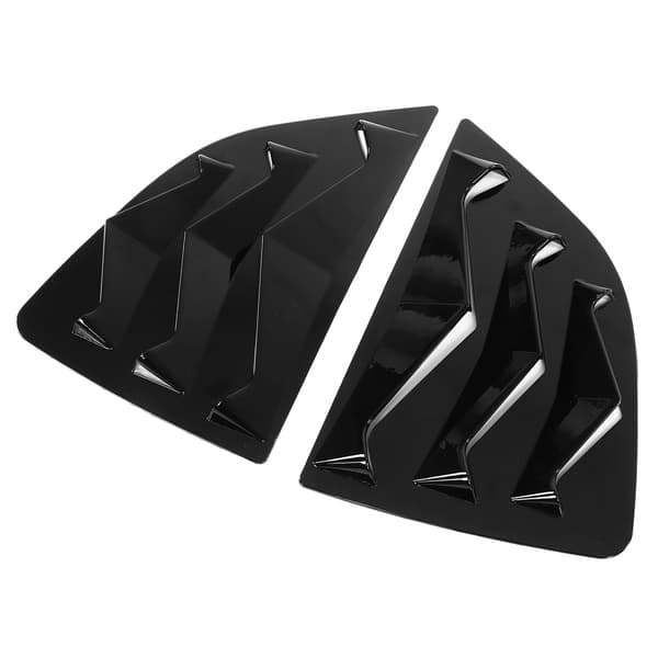2 stk. ABS Glossy Black Side Window Air Vent Scoop Grilles Shield Protector til Honda Jazz 2014 2018