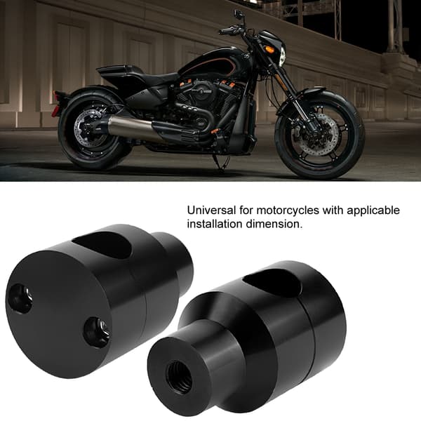 Parlyft 22mm Aluminium Legering Motorcykel Styr Sort