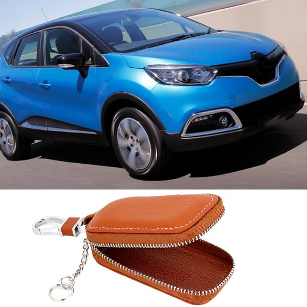 Universal PU Leather Bilnøkkel Smart Nøkkelholder Brun