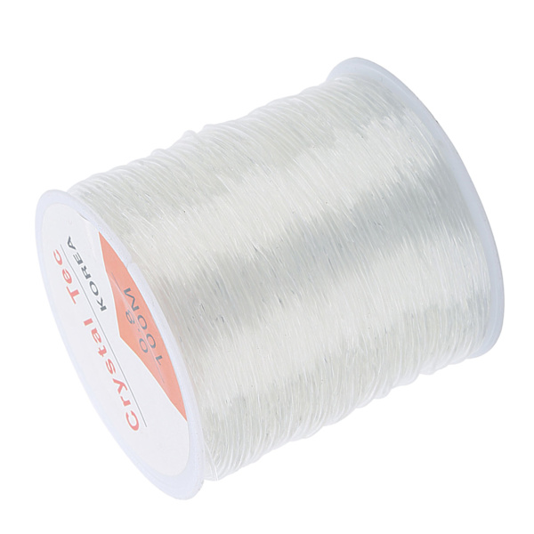 109 meter lang elastisk fiber klar krystallstreng for smykkefremstilling DIY