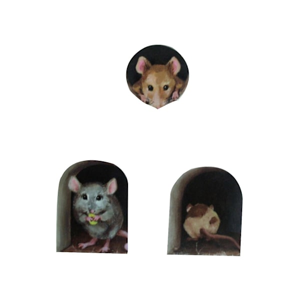 Ingen katter Scaredy Mus Musehull veggklistremerke Hjemmedekorasjon
