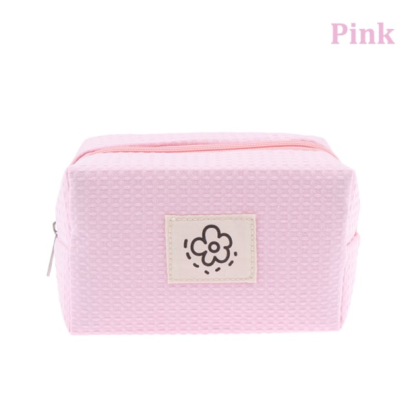 1 st Kosmetisk väska Makeup Förvaring Rese toalettartiklar Organizer Case Pink