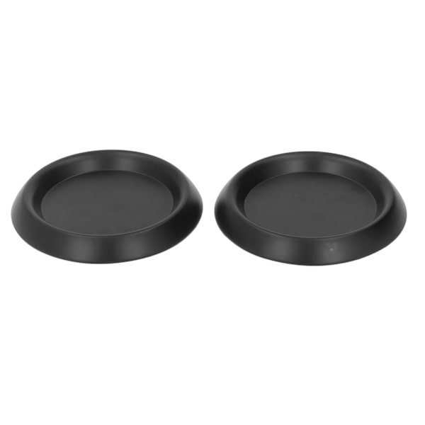 2 st svart matt järnmetall pelare ljusstake rund skiva aromaterapi ljusstake