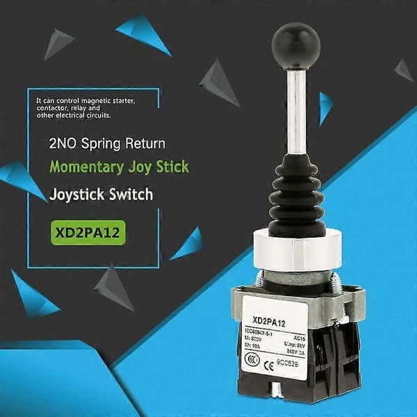 Joystick Switch 2-lägeslås joystick 2no, joystick Switch lås joystick Switch vipp (själv - dubbelriktat lås xd2 - PA12)